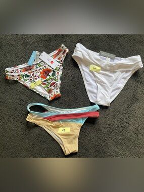 Women’s Bikini Bottoms All New See Pic For Size, Small Medium Large 7/Ea
